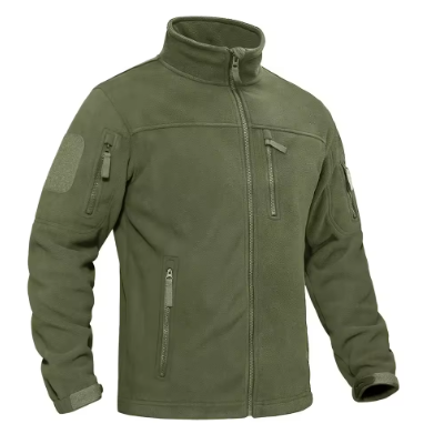 Giacca calda in pile da uomo